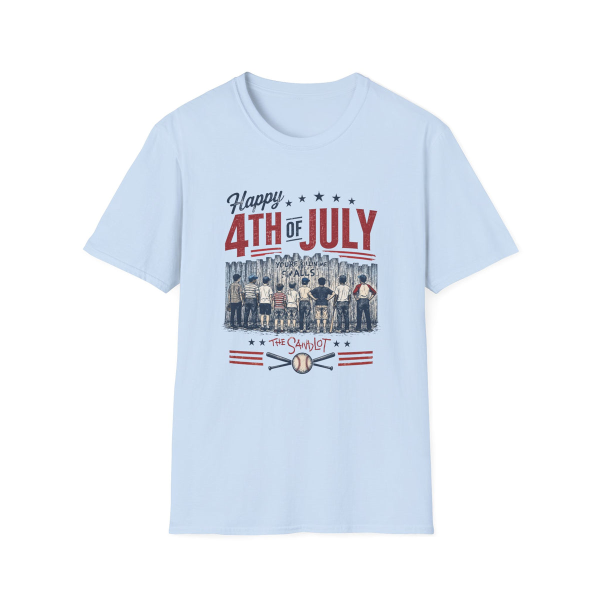 Happy 4th of July Baseball Shirt | Patriotic Summer Tee | Vintage Baseball Fan T-Shirt