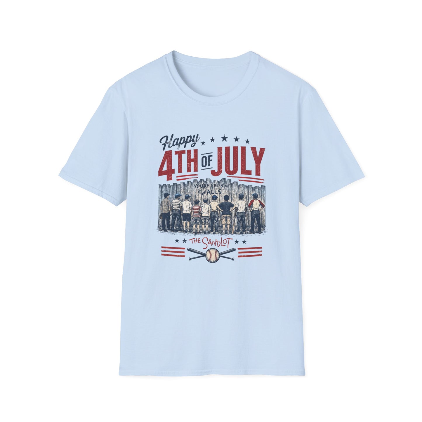 Happy 4th of July Baseball Shirt | Patriotic Summer Tee | Vintage Baseball Fan T-Shirt