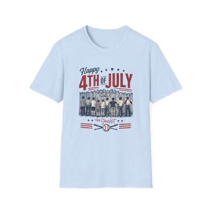Happy 4th of July Baseball Shirt | Patriotic Summer Tee | Vintage Baseball Fan T-Shirt
