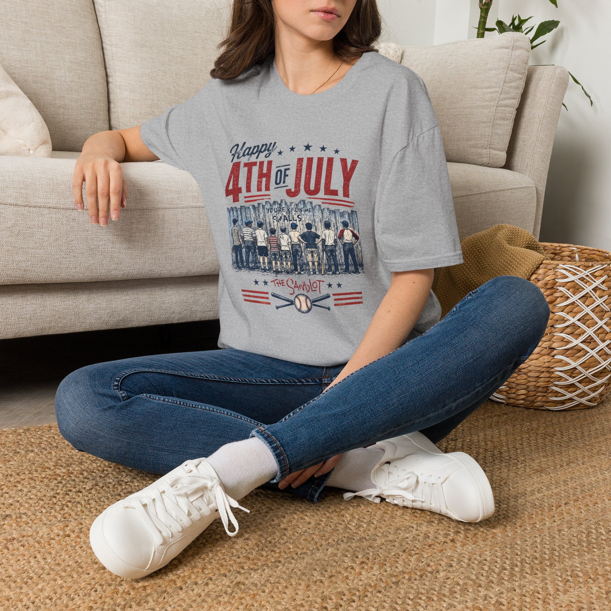 Happy 4th of July Baseball Shirt | Patriotic Summer Tee | Vintage Baseball Fan T-Shirt