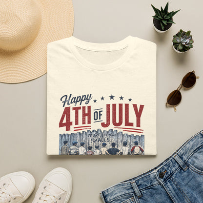 Happy 4th of July Baseball Shirt | Patriotic Summer Tee | Vintage Baseball Fan T-Shirt