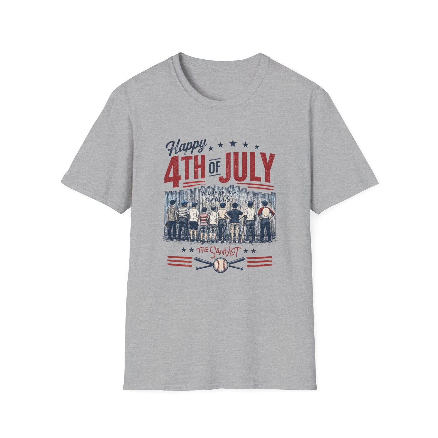 Happy 4th of July Baseball Shirt | Patriotic Summer Tee | Vintage Baseball Fan T-Shirt