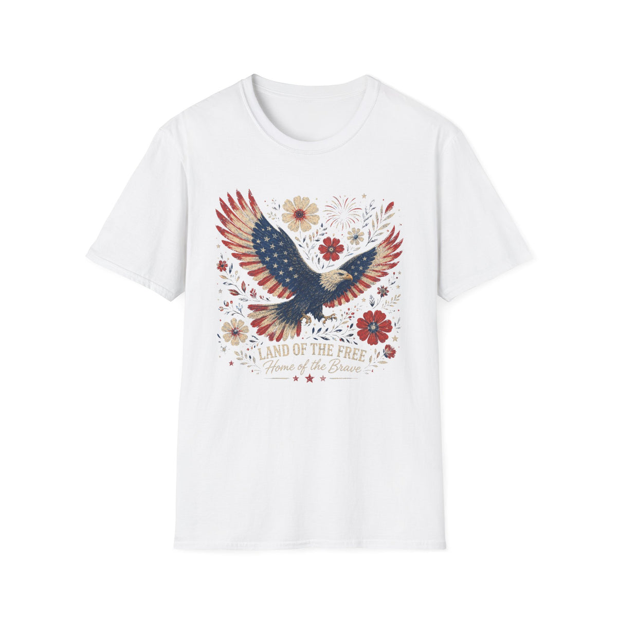 Land of the Brave Custom Tee | Patriotic American Shirt | USA Independence Day T-Shirt