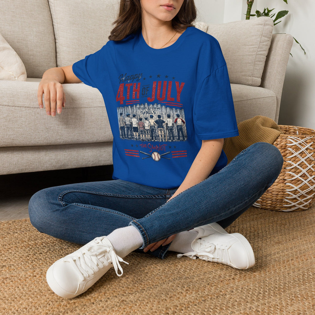 Happy 4th of July Baseball Shirt | Patriotic Summer Tee | Vintage Baseball Fan T-Shirt