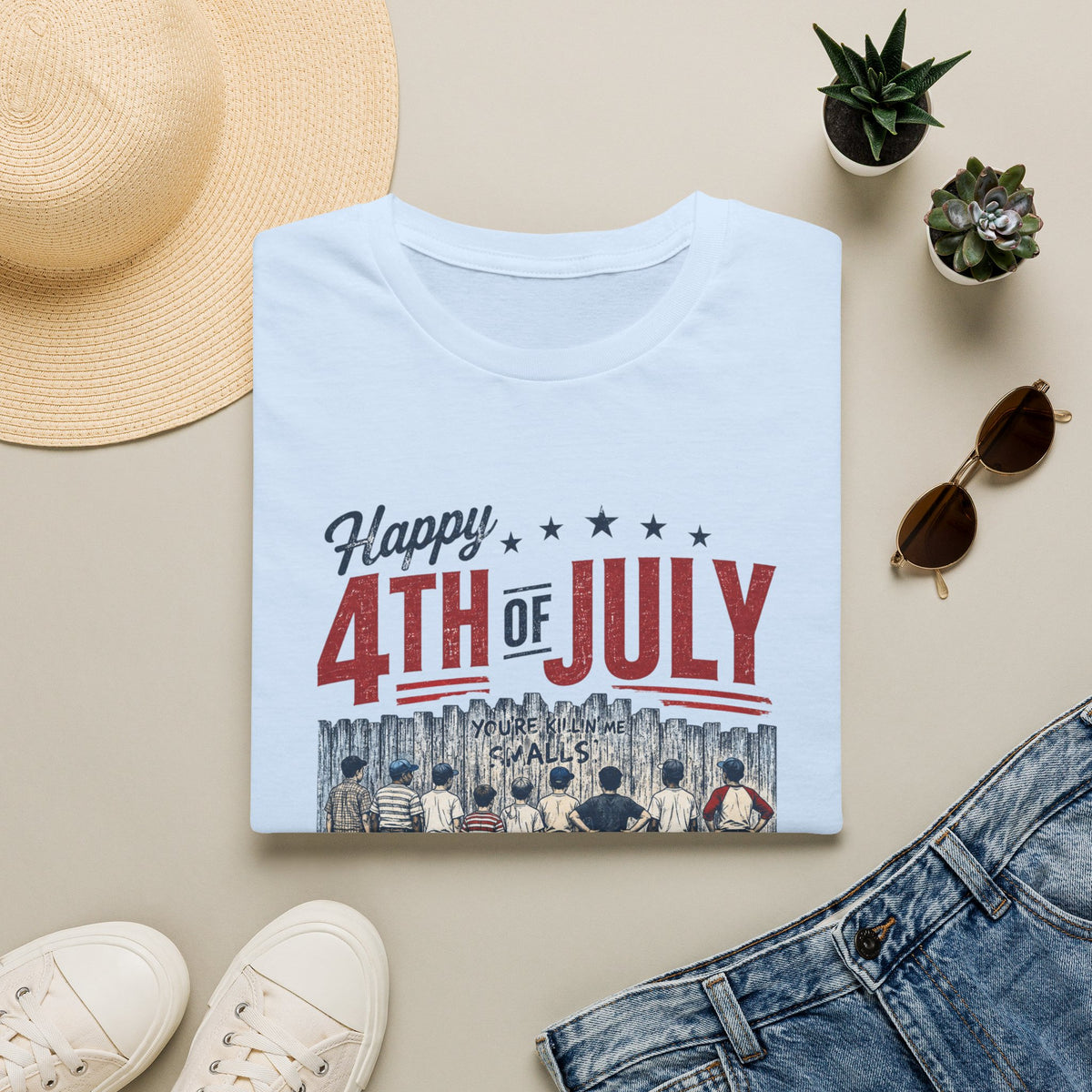 Happy 4th of July Baseball Shirt | Patriotic Summer Tee | Vintage Baseball Fan T-Shirt