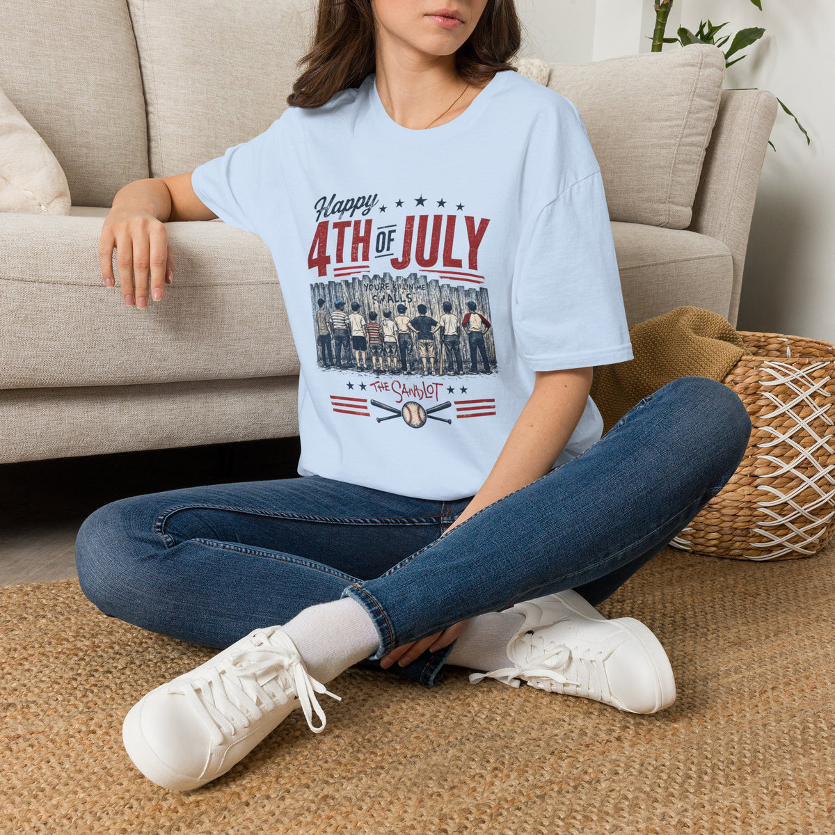Happy 4th of July Baseball Shirt | Patriotic Summer Tee | Vintage Baseball Fan T-Shirt