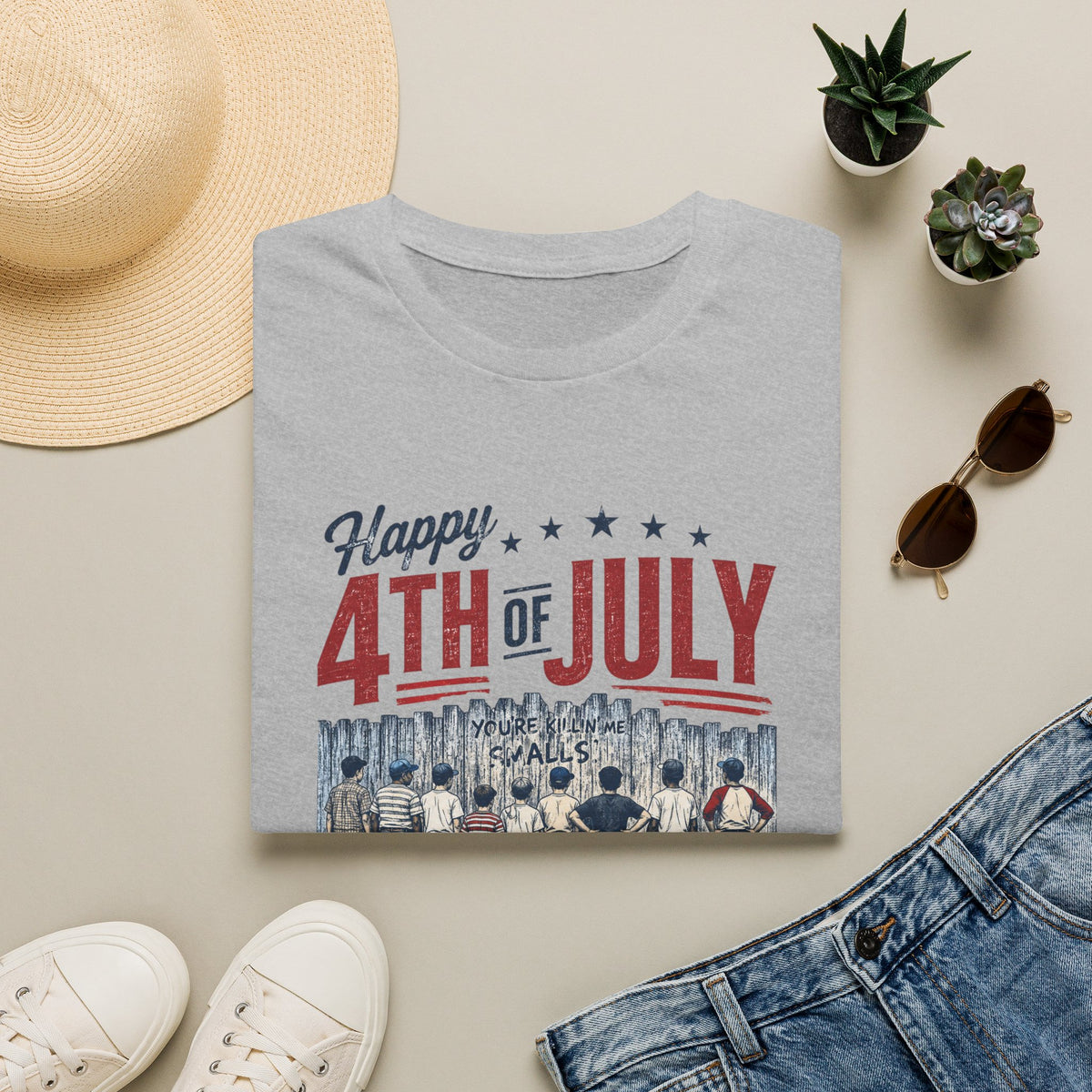 Happy 4th of July Baseball Shirt | Patriotic Summer Tee | Vintage Baseball Fan T-Shirt