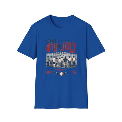Happy 4th of July Baseball Shirt | Patriotic Summer Tee | Vintage Baseball Fan T-Shirt