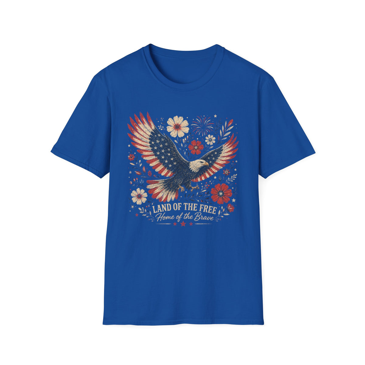 Land of the Brave Custom Tee | Patriotic American Shirt | USA Independence Day T-Shirt