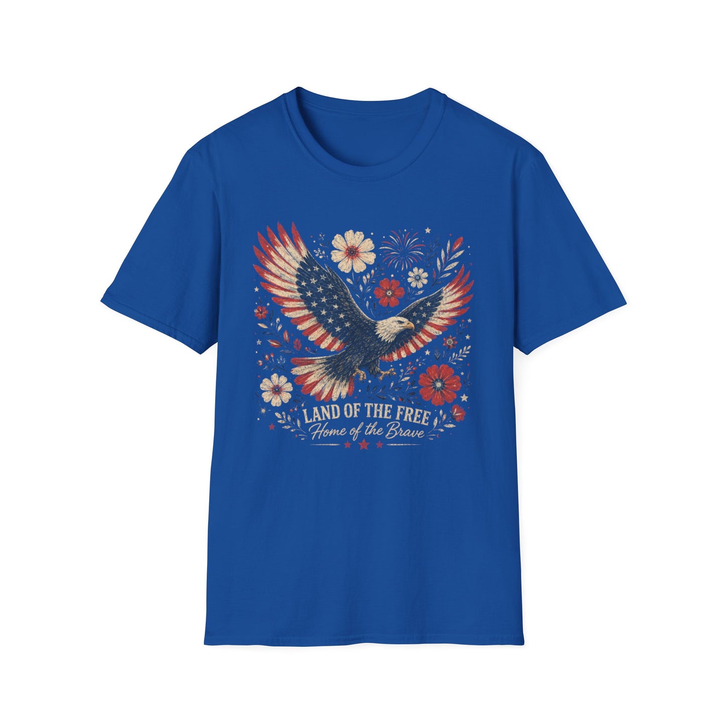 Land of the Brave Custom Tee | Patriotic American Shirt | USA Independence Day T-Shirt