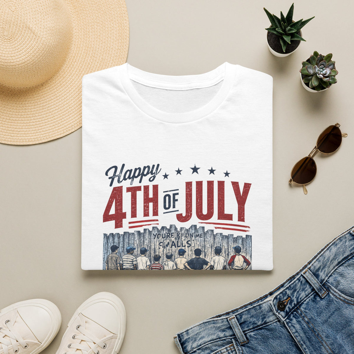 Happy 4th of July Baseball Shirt | Patriotic Summer Tee | Vintage Baseball Fan T-Shirt